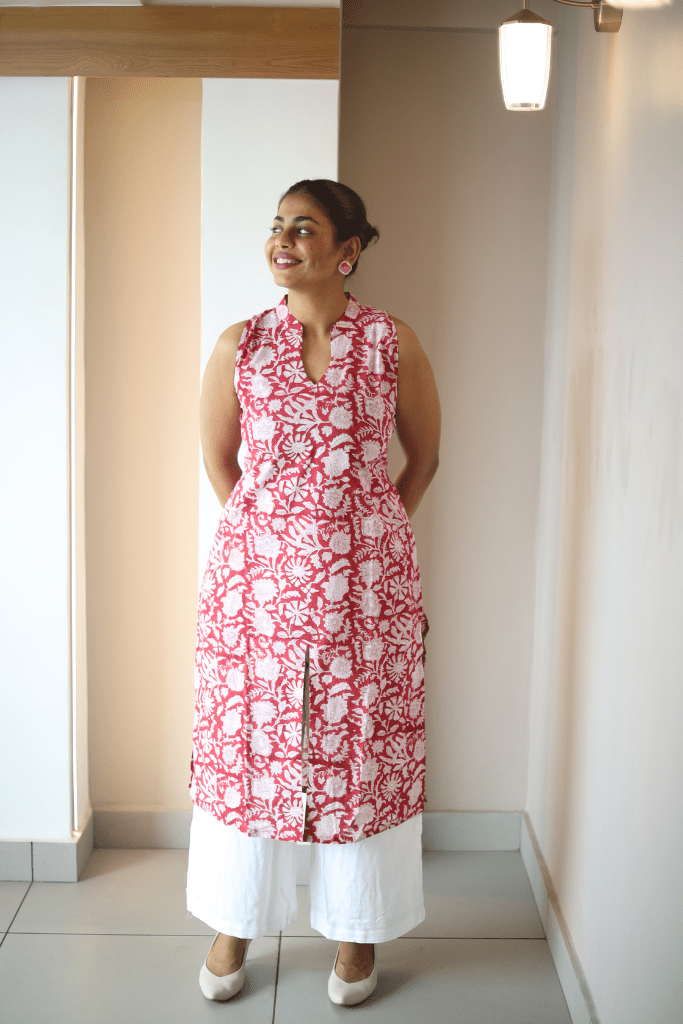 Ruhani Collar Kurti - Runak Zunak