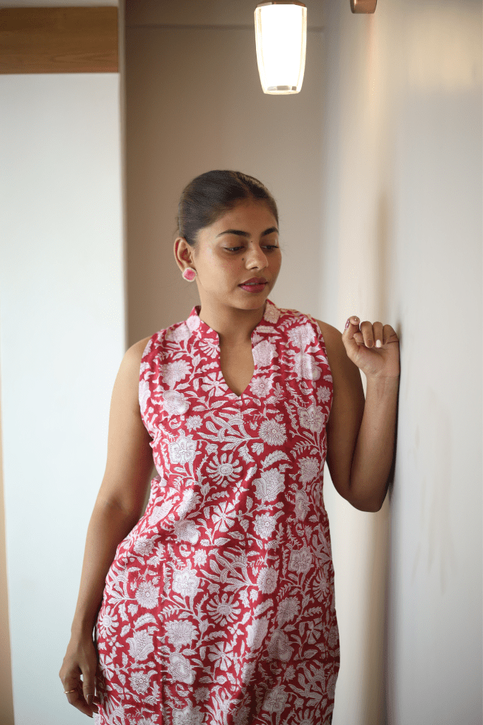 Ruhani Collar Kurti - Runak Zunak