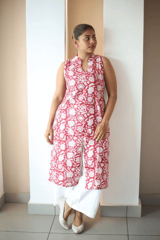 Ruhani Collar Kurti - Runak Zunak