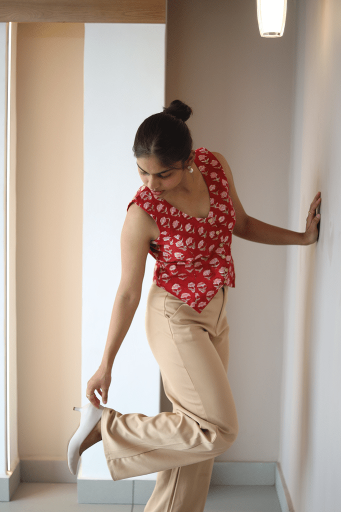 Scarlet Charm Waistcoat